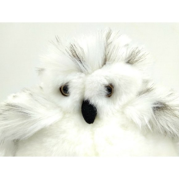 Authentic Island Lavender.com 8" Spotted White Snowy Owl Stuffed Animal Plushie - Picture 8 of 10